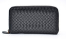 Portefeuille Bottega Veneta Long En Cuir Noir Intrecciato