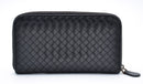 Portefeuille Bottega Veneta Long En Cuir Noir Intrecciato