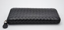 Portefeuille Bottega Veneta Long En Cuir Noir Intrecciato