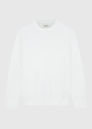 Jersey de bouclé con cuello redondo - Crudo