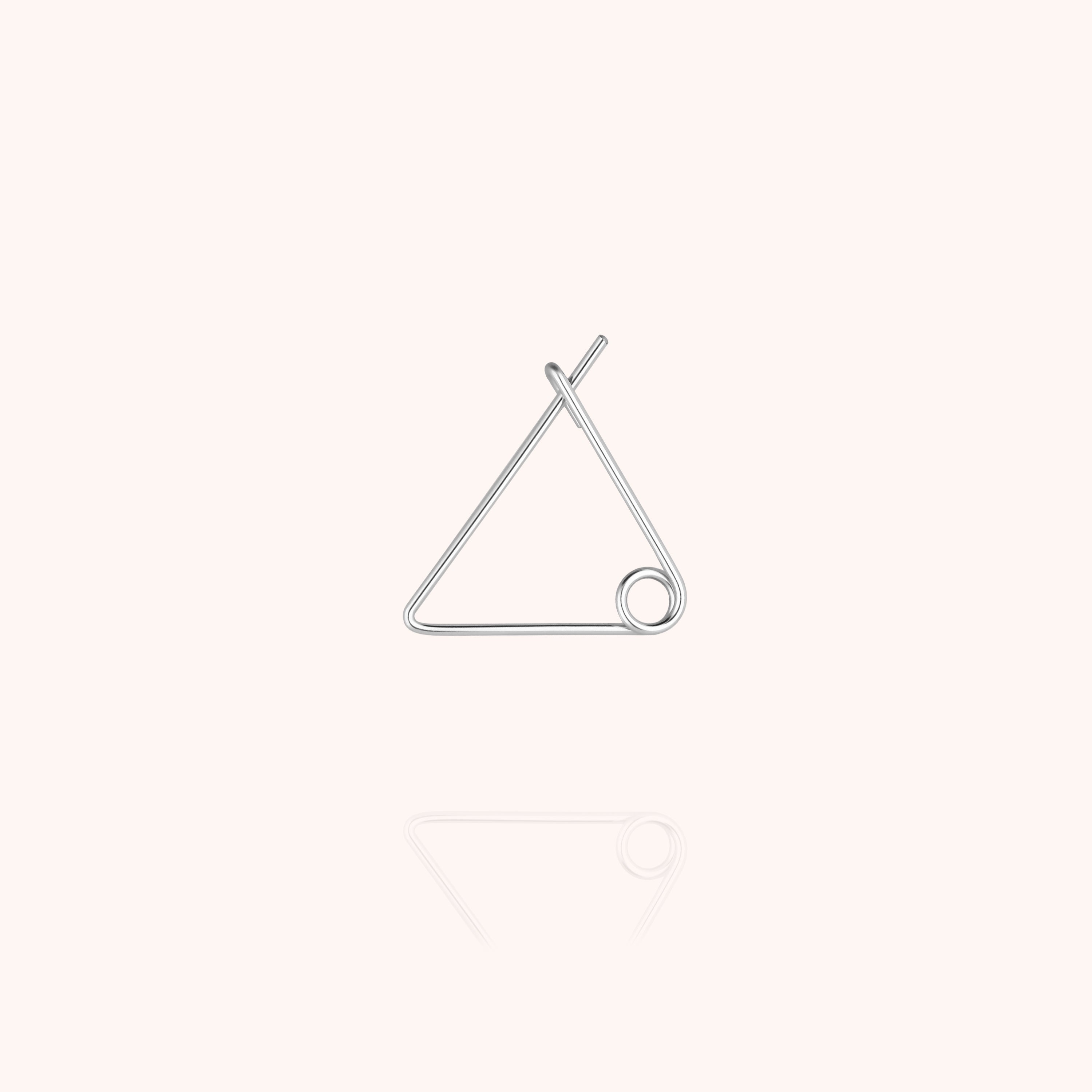 Boucle d'Oreille Homme Eddy Individuelle — finition artisanale du bijou