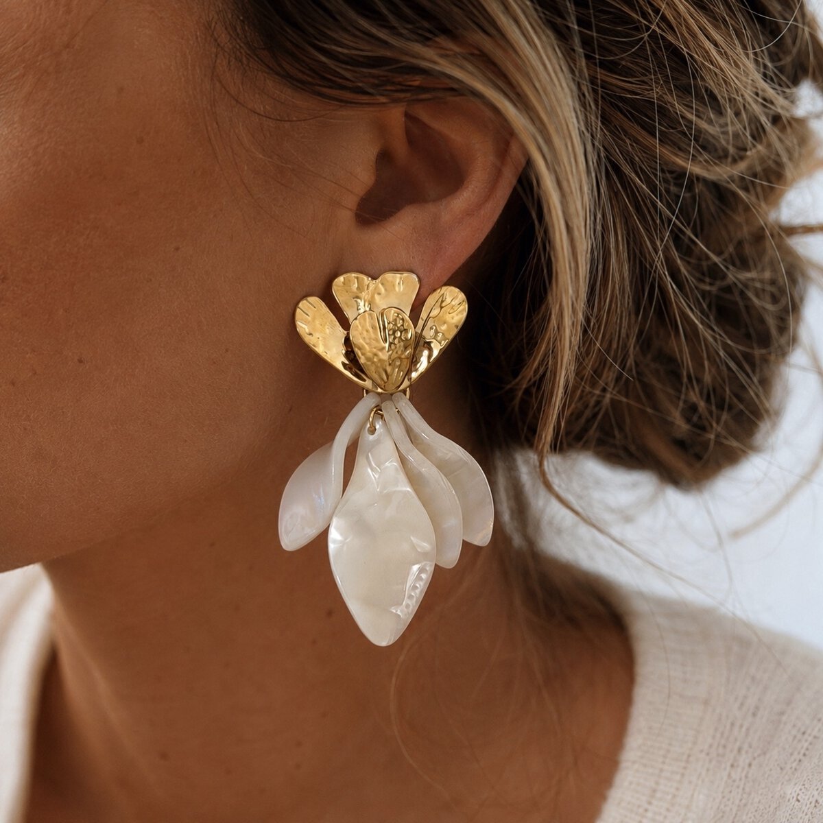 Boucles D'Oreilles Calypso - Doré