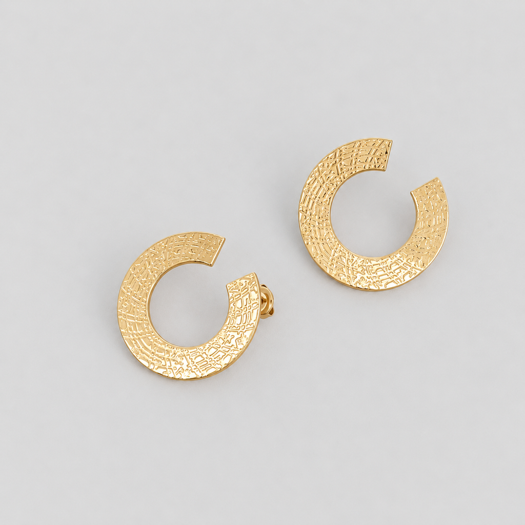 Boucles D'Oreilles Jude - Doré