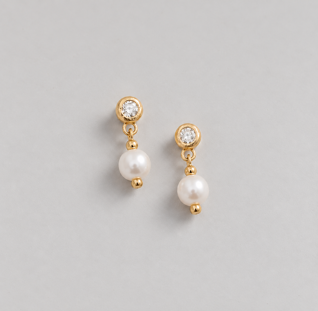 Boucles D’Oreilles Marte - Doré - Perle