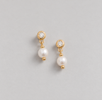 Boucles D’Oreilles Marte - Doré - Perle