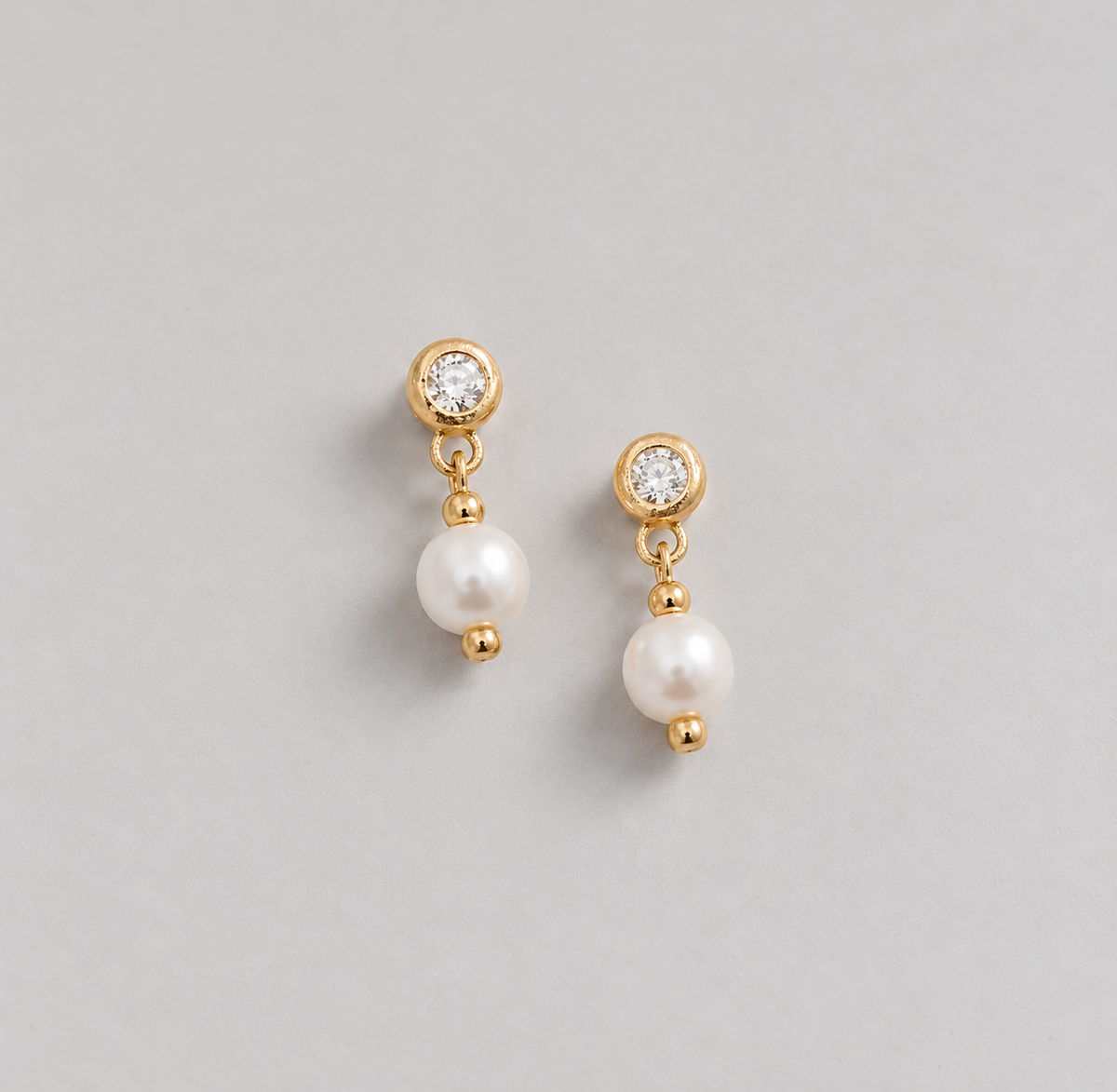 Boucles D’Oreilles Marte - Doré - Perle