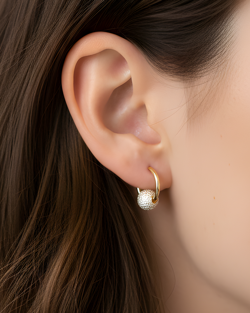 Boucles D'Oreilles Atlas - Doré