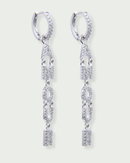 Boucles Pendantes Amour - Blanc