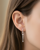 Boucles Pendantes Amour - Blanc