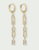 Boucles Pendantes Amour - Doré