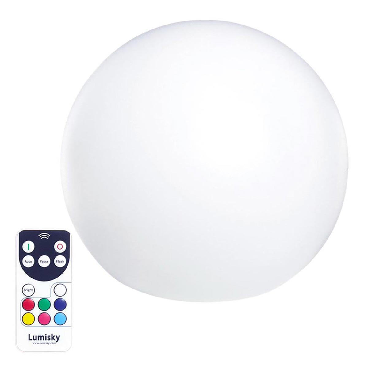 Bobby - Décoration Lumineuse Sans Fil - Polyéthylène - Blanc