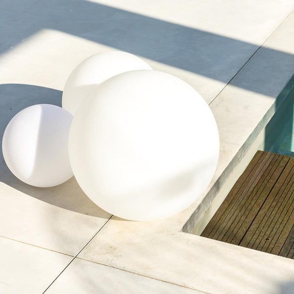 Bola de luz cableada para iluminación exterior potente LED blanco BOBBY ∅60cm base E27 - REDDECO.com