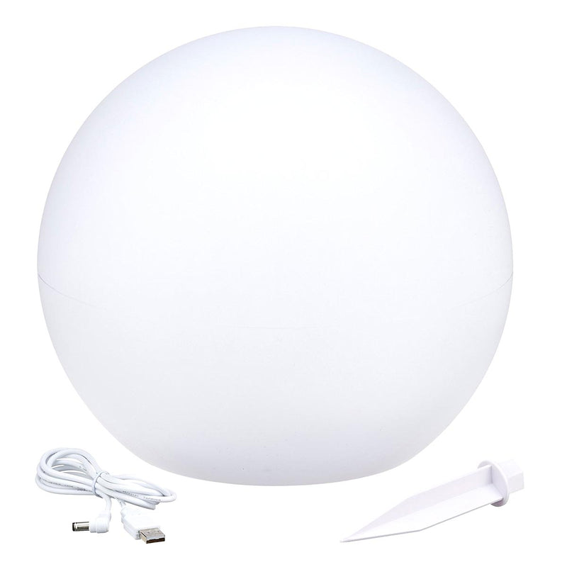 Bola de luz solar flotante para pegar o colocar LED blanco/multicolor SOLSTY ∅30cm - REDDECO.com