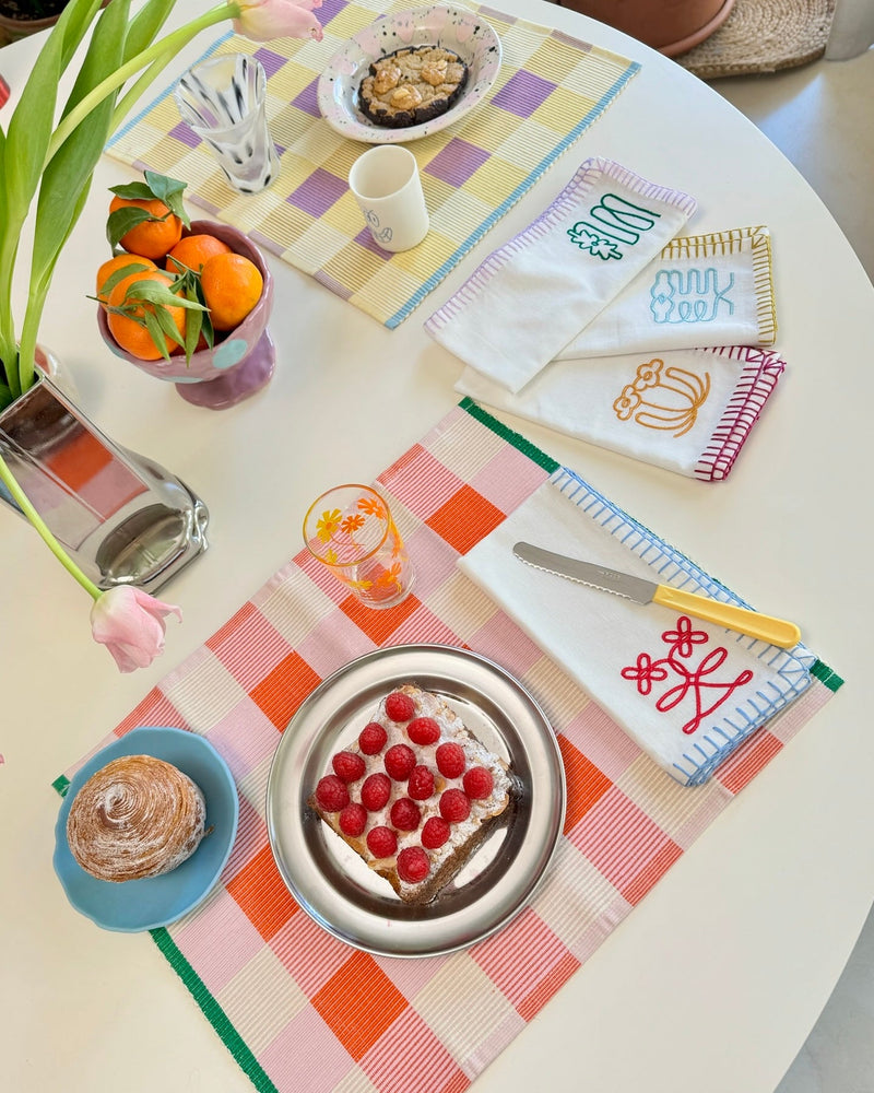 Set De 4 Serviettes Bouquet