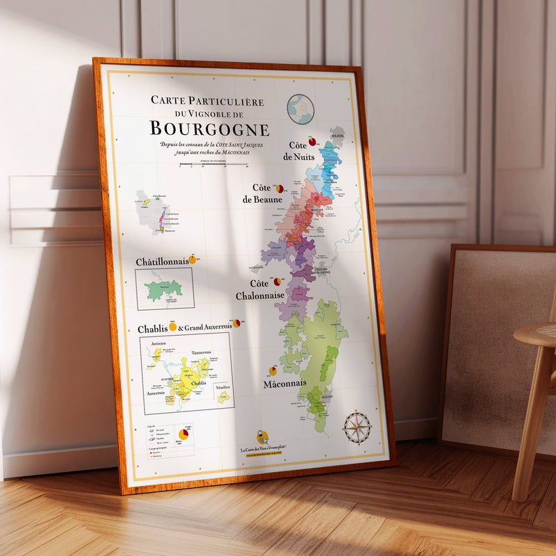 La Carte Des Vins De Bourgogne