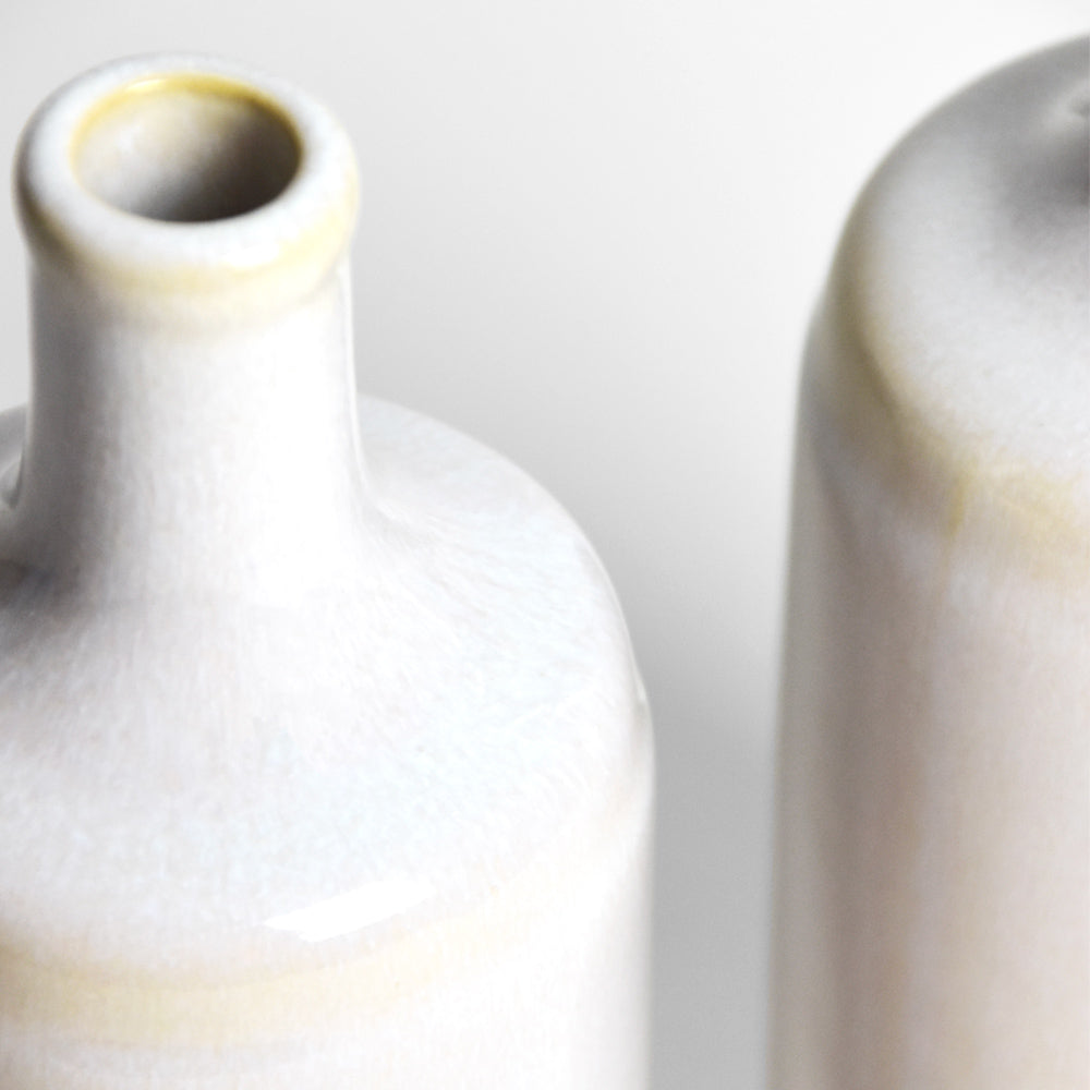 Bouteille D'Huile - Blanc Nacré