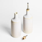 Bouteille D'Huile - Blanc Nacré