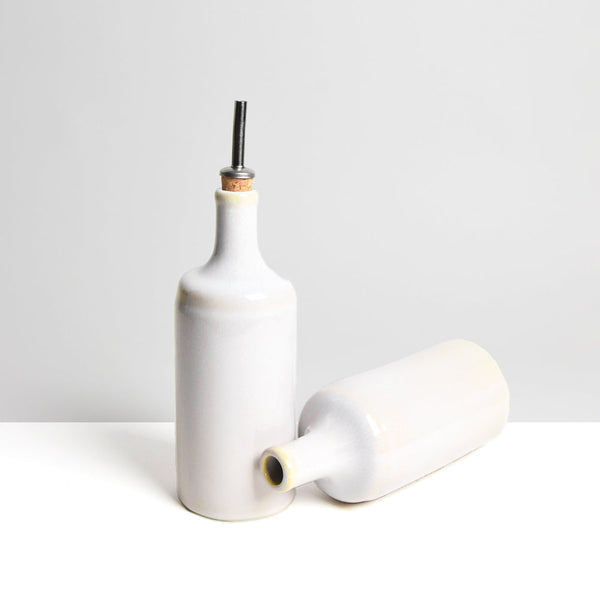 Botella de aceite - Blanco nacarado