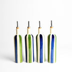 Oil Bottle - Blue & Green Linhas