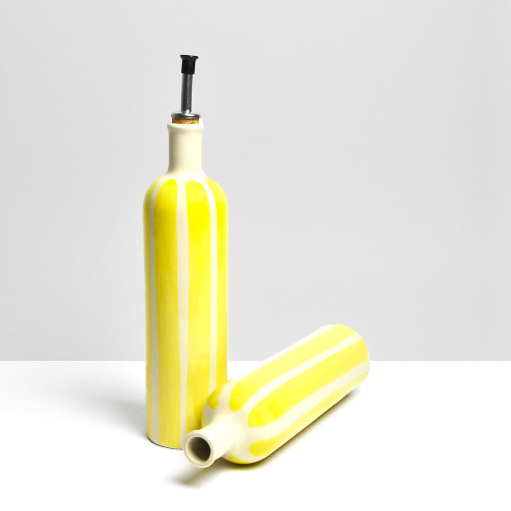 Oil Bottle - Yellow Linhas