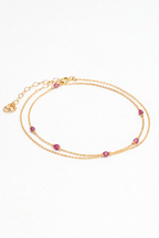 Kette-Armband Satellite - Rubin