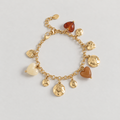 Bracelet Céliane - Marron - Doré