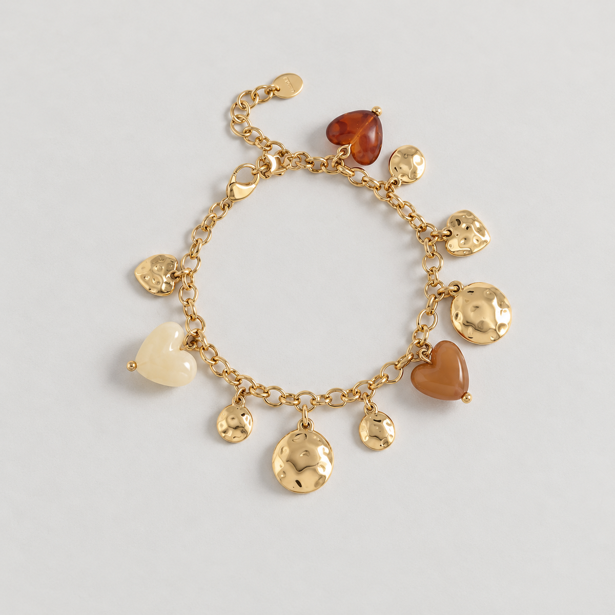 Bracelet Céliane - Marron - Doré