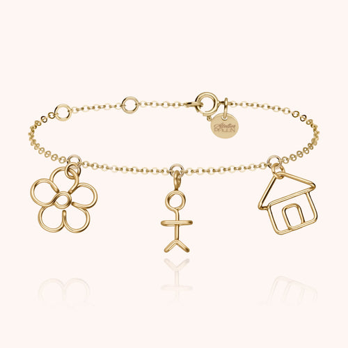 Bracelet Charms Dream Big initiale Atelier Paulin bijou