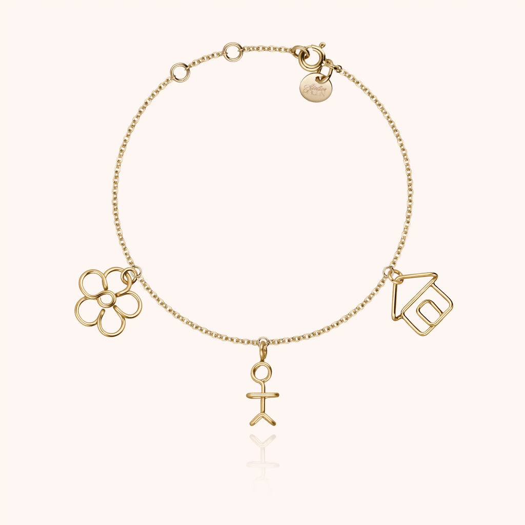 Détail façonnage prénom personnalisé bracelet façonnage main sans soudure