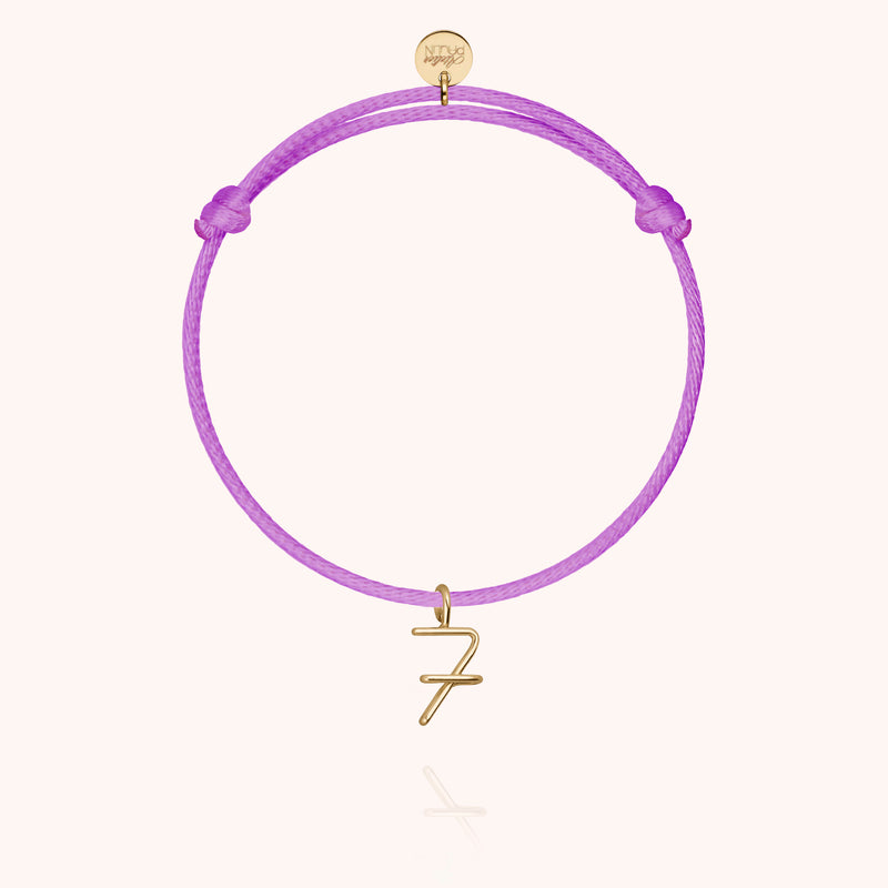 Bracelet Cordon Lucky Charms - Numéro Chance 7