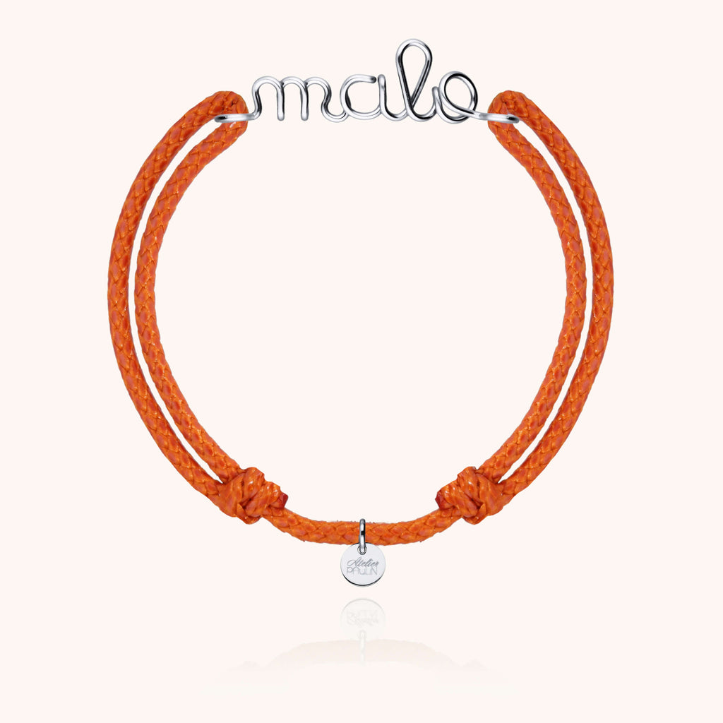 Bracelet Cordon Ciré Personnalisé Homme — bijou artisanal bracelet livraison express