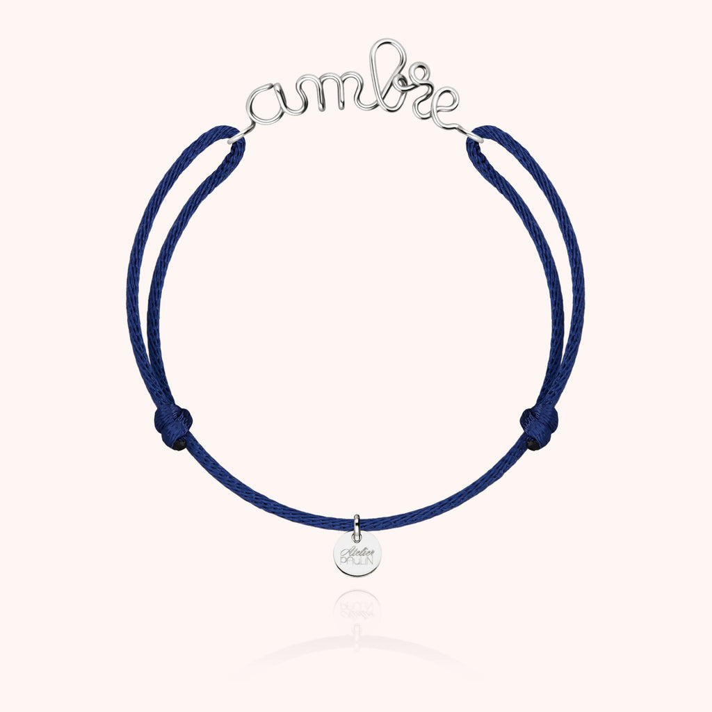 Bracelet Cordon Original Personnalisé en argent sterling 925 — bijou fait main Atelier Paulin