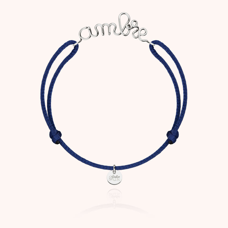 Bracelet Cordon Original Personnalisé en argent sterling 925 — bijou fait main Atelier Paulin