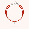 Bracelet Cordon Original Personnalisé porté au poignet — argent sterling 925 expédition rapide et sécurisée