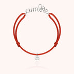 Bracelet Cordon Original Personnalisé porté au poignet — argent sterling 925 expédition rapide et sécurisée