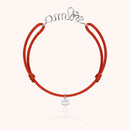 Bracelet Cordon Original Personnalisé porté au poignet — argent sterling 925 expédition rapide et sécurisée