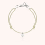 Bracelet Cordon Original Personnalisé — détail façonnage à la main, argent sterling 925