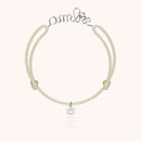 Bracelet Cordon Original Personnalisé — détail façonnage à la main, argent sterling 925
