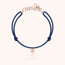 Bracelet Cordon Original Personnalisé en or rose laminé — bijou fait main Atelier Paulin