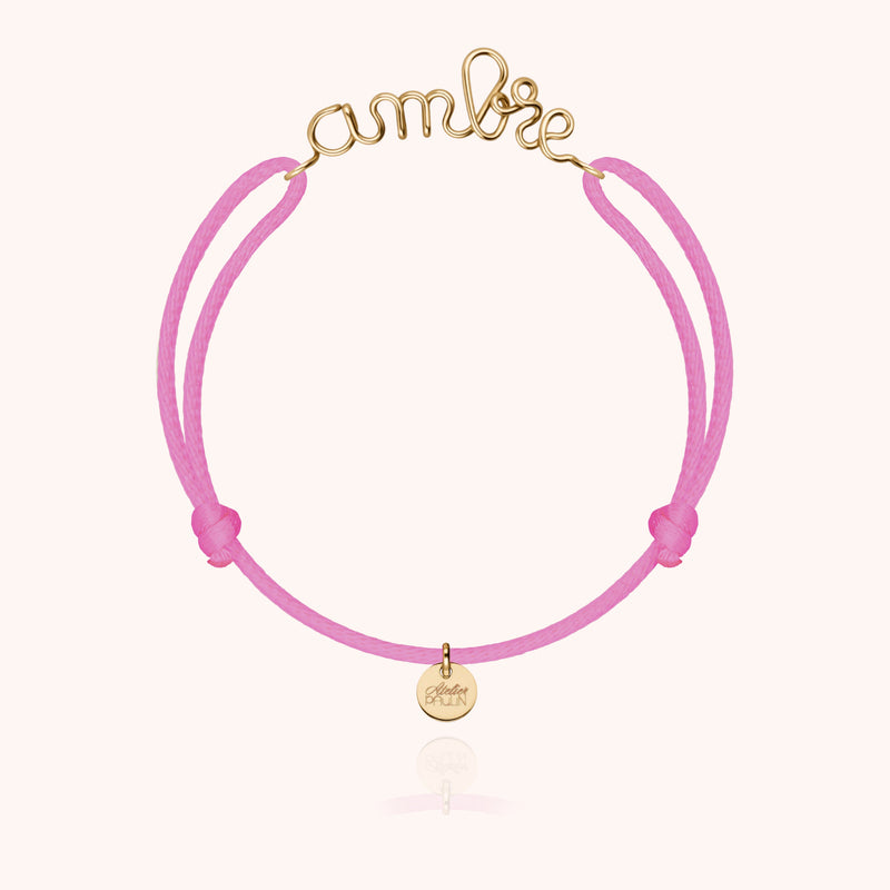 or jaune laminé - rose