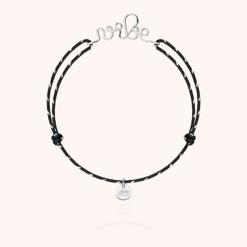 Bracelet Cordon Réfléchissant Personnalisé en argent sterling 925 — fabriqué à la main à Paris