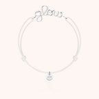 Bracelet Cordon Phosphorescent Personnalisé en argent sterling 925 — bijou artisanal fait main
