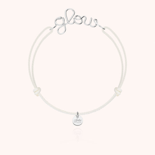 Bracelet Cordon Phosphorescent Personnalisé en argent sterling 925 — bijou artisanal fait main