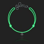 Bracelet Cordon Phosphorescent Personnalisé porté au poignet — argent sterling 925 livraison soigneuse garantie