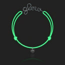 Bracelet Cordon Phosphorescent Personnalisé porté au poignet — argent sterling 925 livraison soigneuse garantie