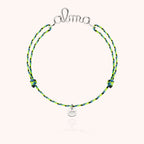 Bracelet Cordon Slim Knot Personnalisé — gros plan sur le fermoir, argent sterling 925