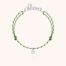 Bracelet Cordon Slim Knot Personnalisé — gros plan sur le fermoir, argent sterling 925