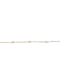 Armband Diane - Goud & Witte Parel