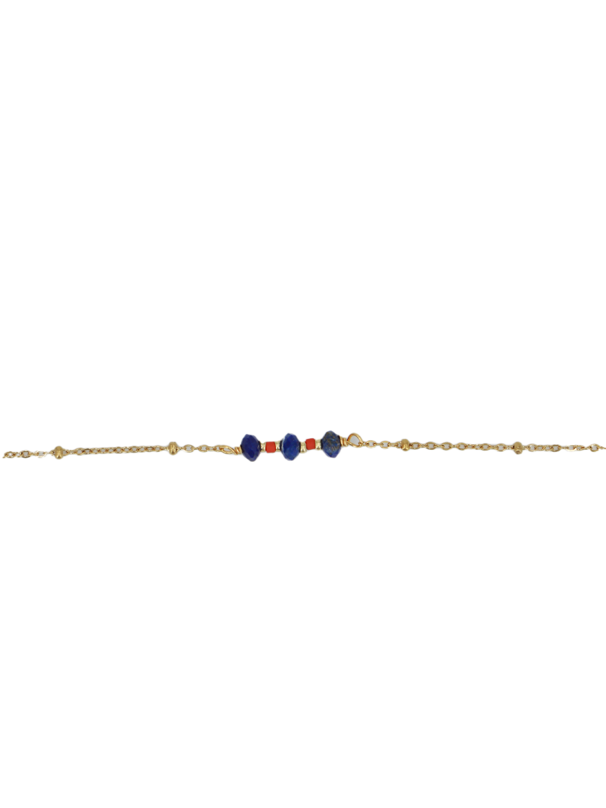 Bracelet Louise - Or & Lapis