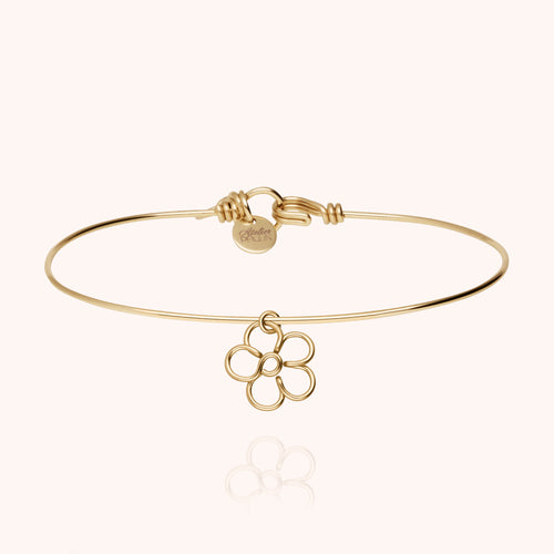 Bracelet Nude Pure Charms Mini Blossom - Or Jaune Laminé